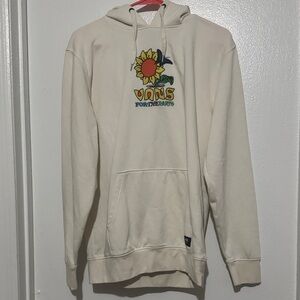 Vans Off-White Hoodie with Floral Graphic